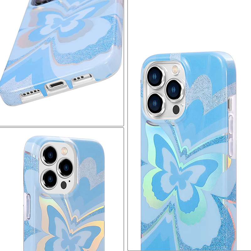 IMD holographic butterfly phone case
